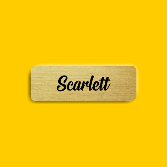 Medium Text Only Badge (European Gold)