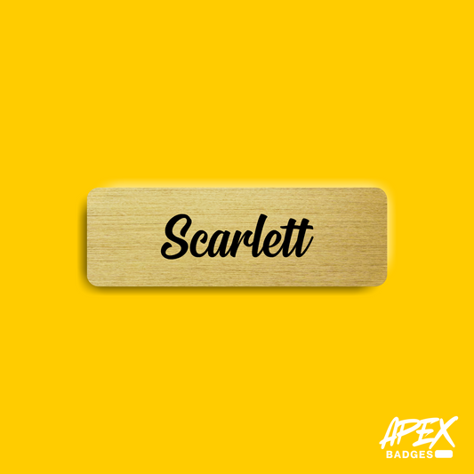 Medium Text Only Badge (European Gold)